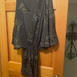 Gray beaded dress size S